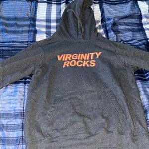 Virginity rocks heather grey hoodie